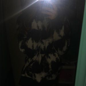 Black and white marble hoodie